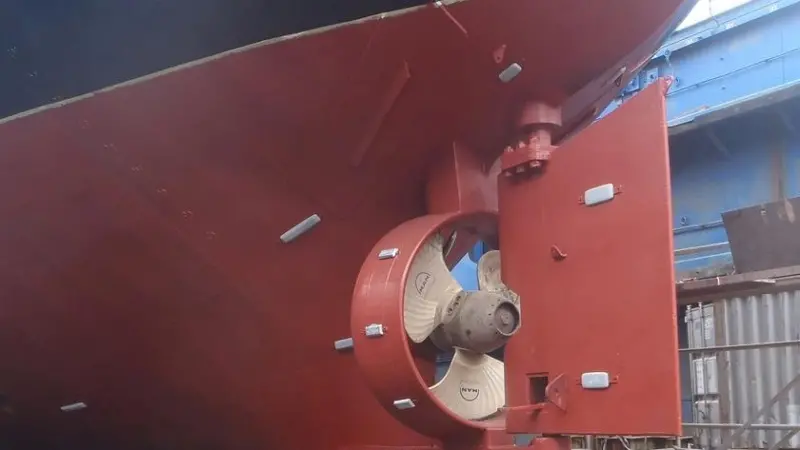 The propeller upgrade took place at Svendborg Shipyard, Denmark