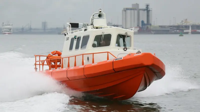 The first Vroon Delta RIB was tested in Southampton water