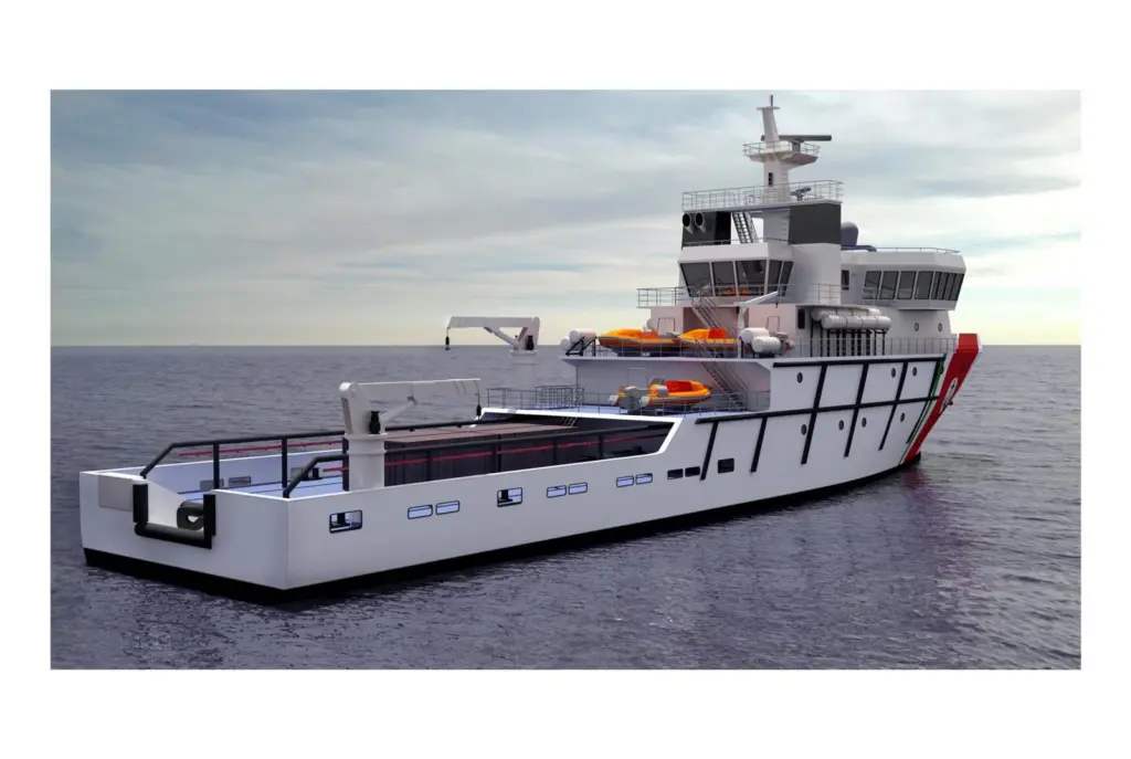 It is anticipated that a speed of between 5 and 6 knots will be achieved under electric power alone