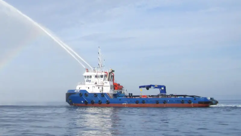 The tug can operate in ice up to 80cm thick