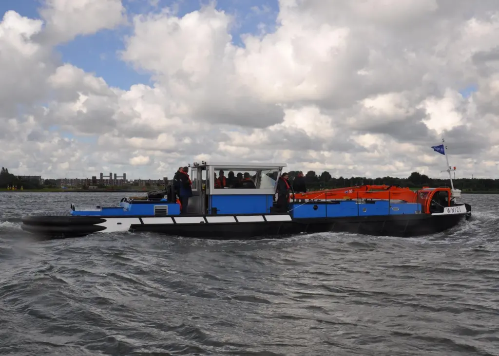 The vessel will be used in the canals of Amsterdam for cleaning and for removing debris