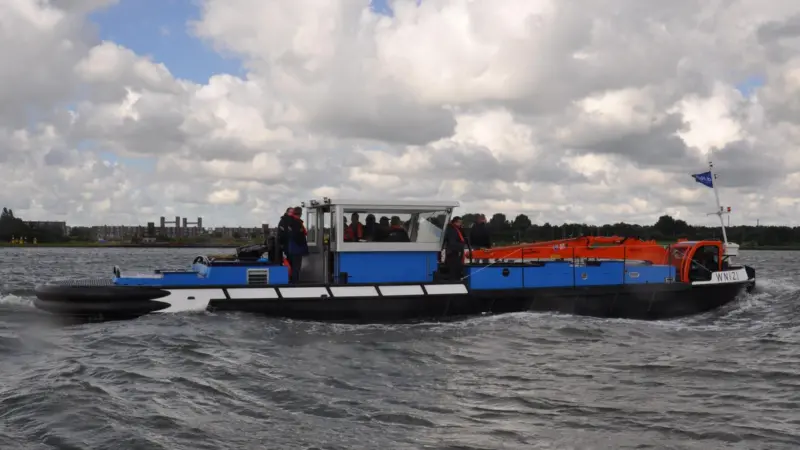 The vessel will be used in the canals of Amsterdam for cleaning and for removing debris