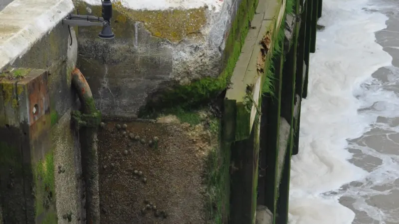 The inconspicuous unit does the job of monitoring water levels so the gates of the Prince Phillip lock remain undamaged