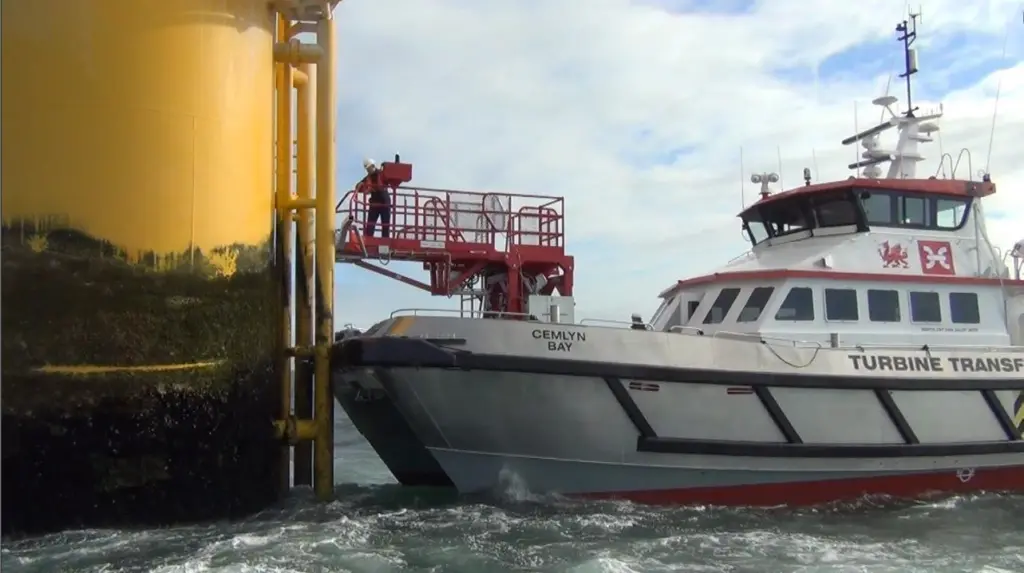 The TAS’ integral damping system reduces and controls the vessel motion