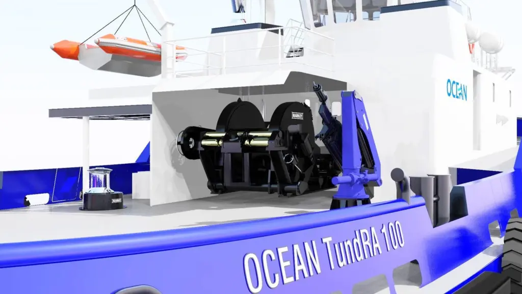 The deck equipment is integrated with overall design. Image: Robert Allan