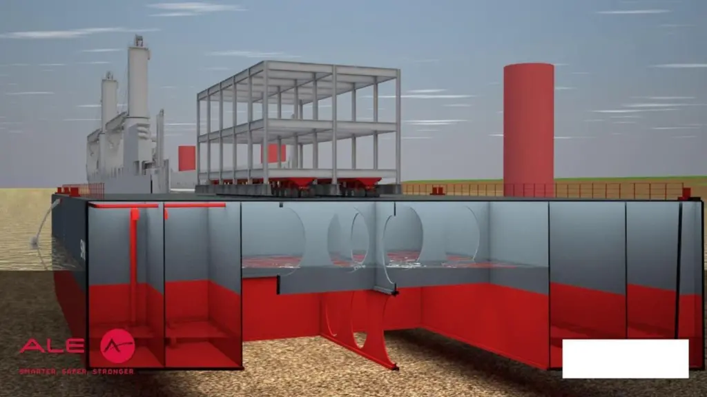 The Hydro Deck, a 140m long by 40m wide pontoon, is capable of transporting modules up to 7,000 tonnes