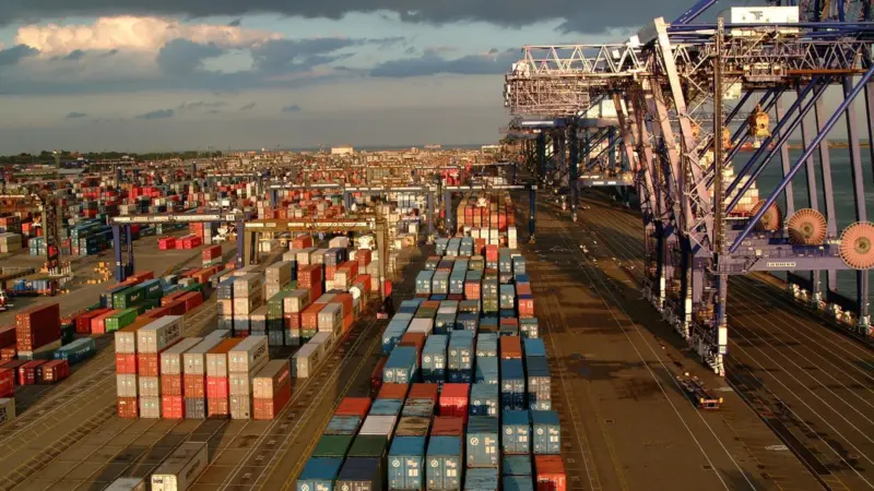 Shipping moves 95% of the UK’s international trade. Photo courtesy Port of Felixstowe
