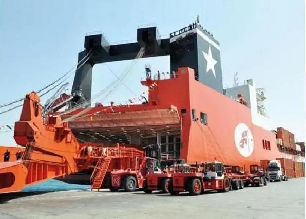 The ro-ro equipment is a repeat order similar to that on the Jolly Diamante
