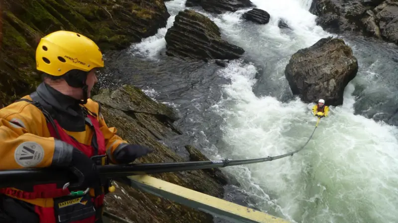 The Reach and Rescue Pole has been designed to improve operator safety and capability