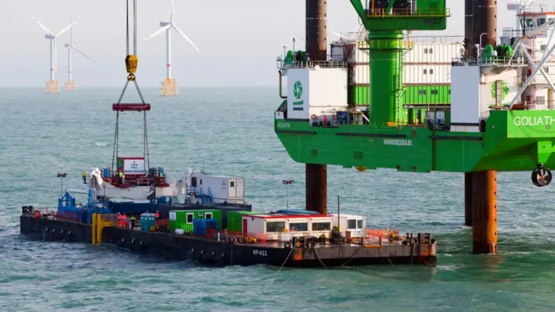 Testing the motion compensated supply methodology within the Rentel windfarm concession zone in the Belgian North Sea
