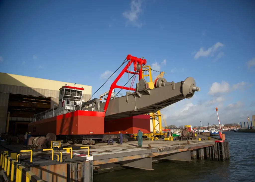 The first IHC Beaver 65 DDSP was launched at the Sliedrecht shipyard. Photo: IHC Merwede