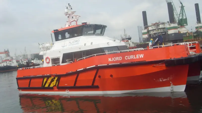 Njord Curlew is the third in a series of eight vessels for Njord Offshore
