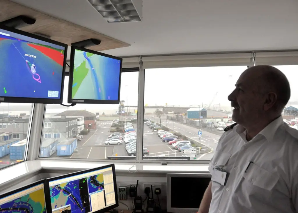 John Bradshaw, harbour control coordinator at the port of Poole with C Vu 3D VTS system