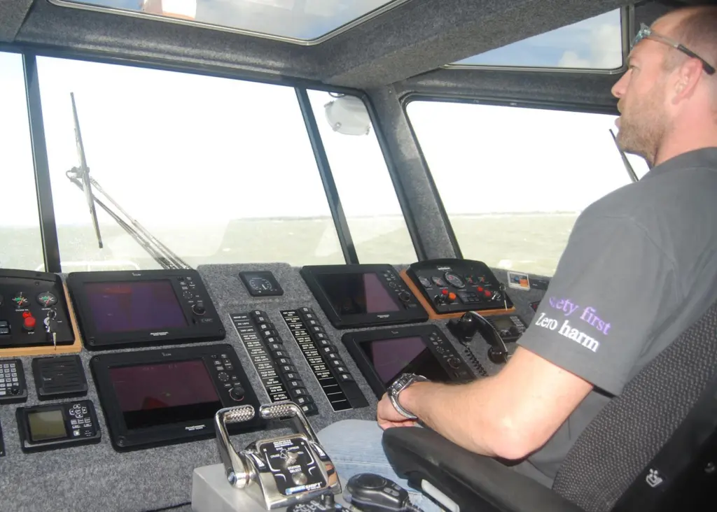 Icom’s new commercial Marine Commander System was installed to provide a networked solution for navigational and communication equipment for the vessel