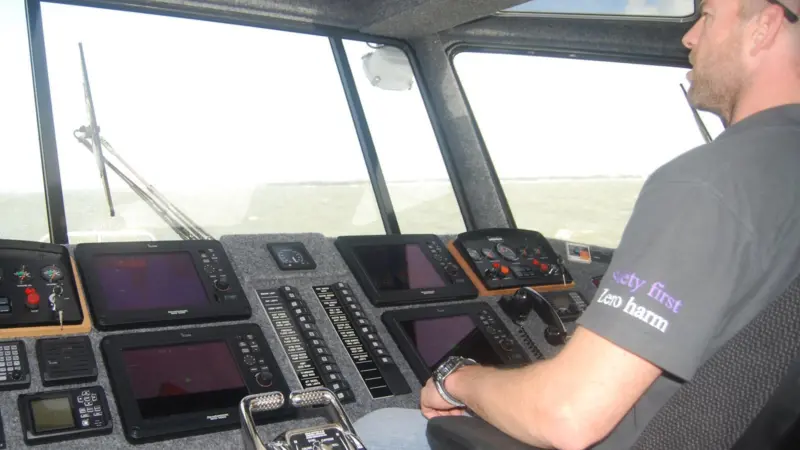 Icom’s new commercial Marine Commander System was installed to provide a networked solution for navigational and communication equipment for the vessel