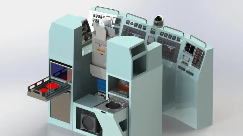 The Sea-Ka-no combined modular galley and bridge unit