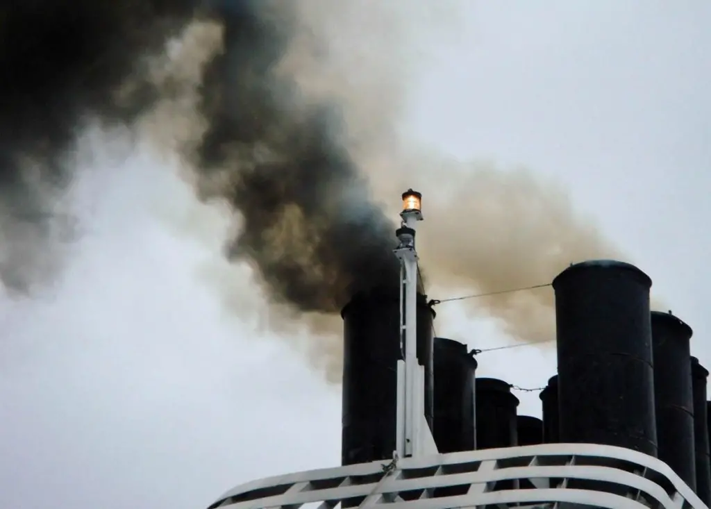 The Second IMO GHG Study 2009 estimated that international shipping emitted 870 million tonnes of global man-made CO2 in 2007