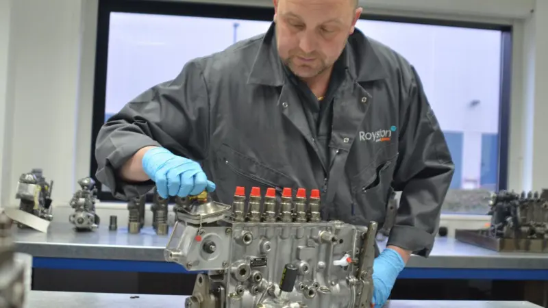 Fuel injectors are overhauled at Royston Ltd