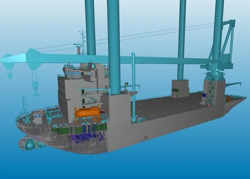 The vessel has been designed for use near the coast in offshore windfarms