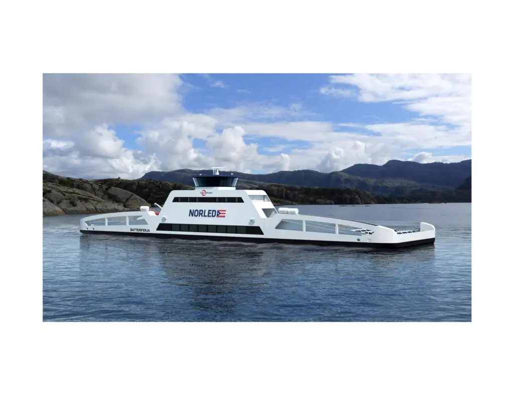 An artist’s impression of Norled 1, which will operate on battery power alone