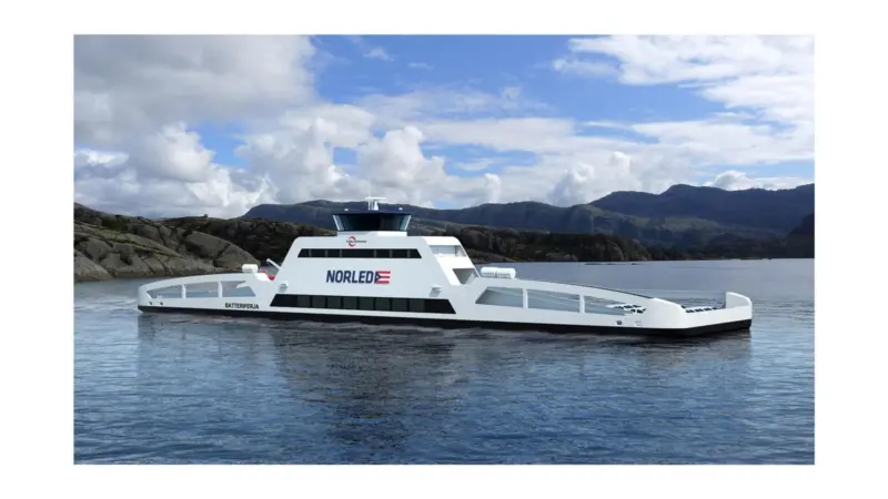 An artist’s impression of Norled 1, which will operate on battery power alone