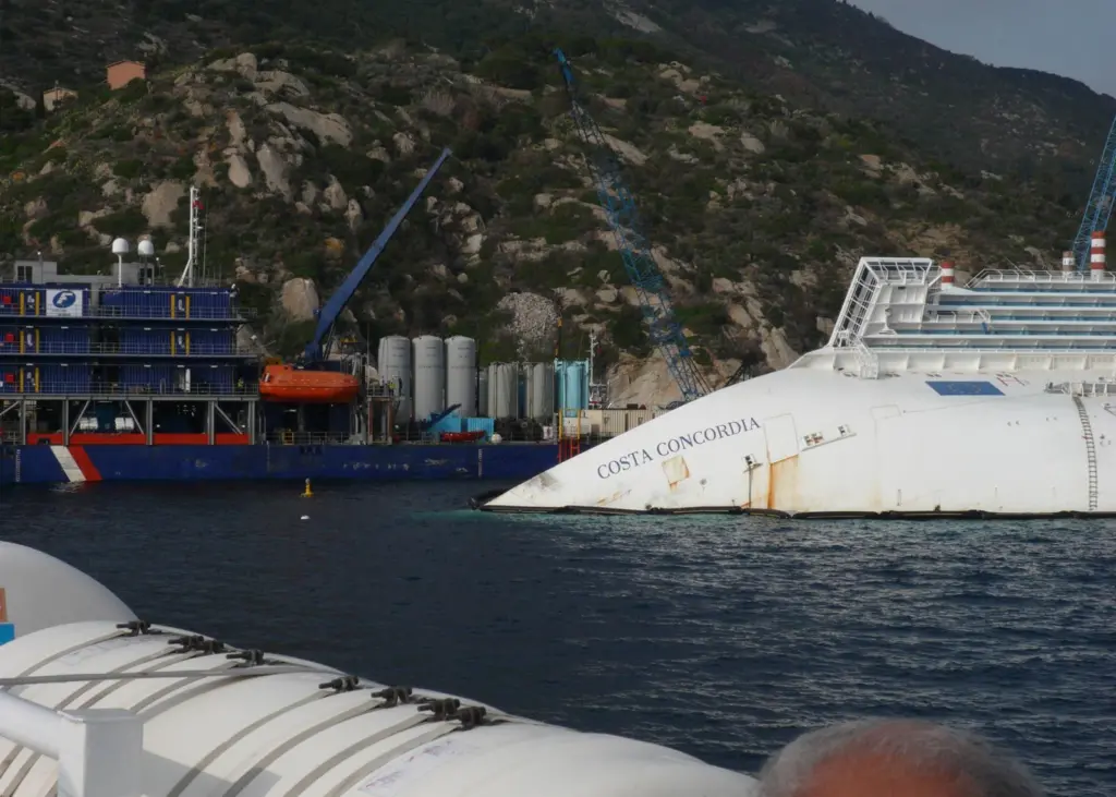 Grout mattresses will provide a flat, stable platform for Costa Concordia’s hull to rest on once it has been rolled upright