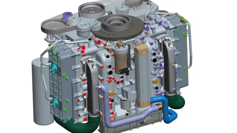 The engine concept promises a power to weight ratio comparable with high performance petrol engines