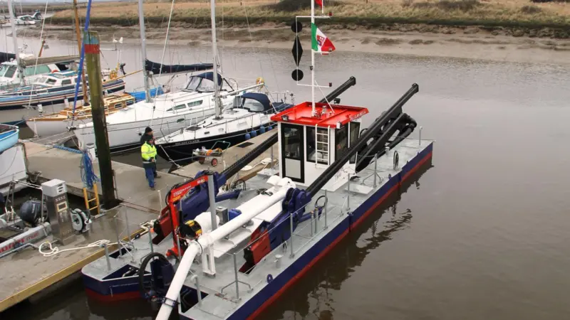 The first MarinaMaster 8000 is seen following commissioning in the UK earlier this month