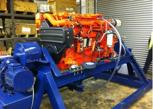 A specialist frame was designed specifically for the testing
