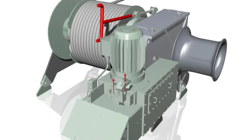 There are no hydraulic pipes running across the deck risking oil leakage, the switch cabinet is completely enclosed, and the hydraulic section of the system is better protected