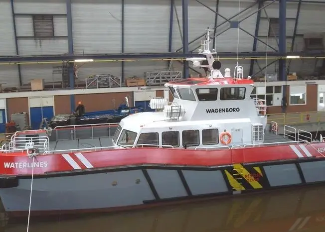 The catamaran will be used to transport crew and equipment to offshore windfarms in the North Sea