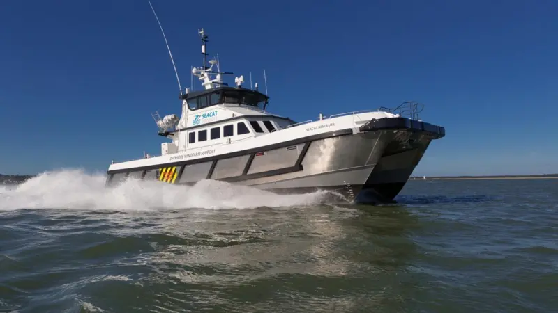 Seacat Services operates a number of South Catamaran 21m and South Catamaran 24m vessels