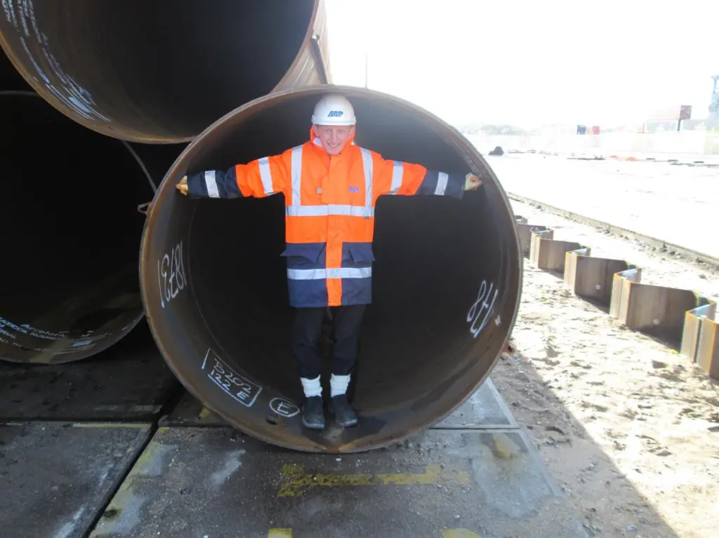 An indication of the size of the piles required