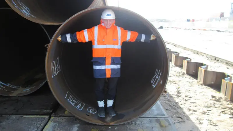 An indication of the size of the piles required