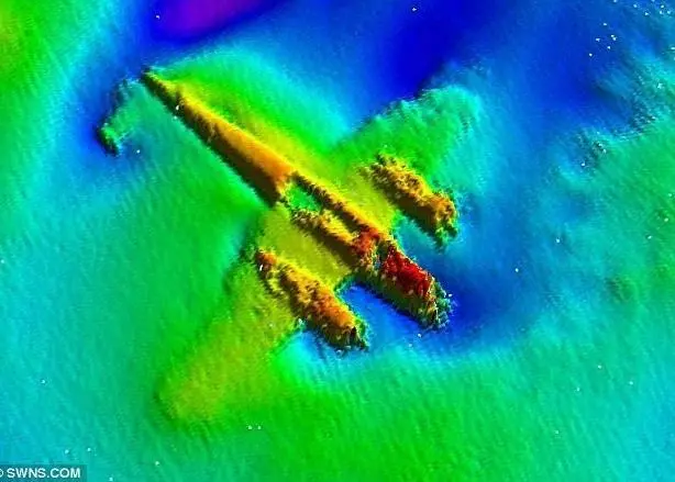The Dornier 17-z has been submerged beneath 50 feet of water for over 70 years, but is in remarkably good condition