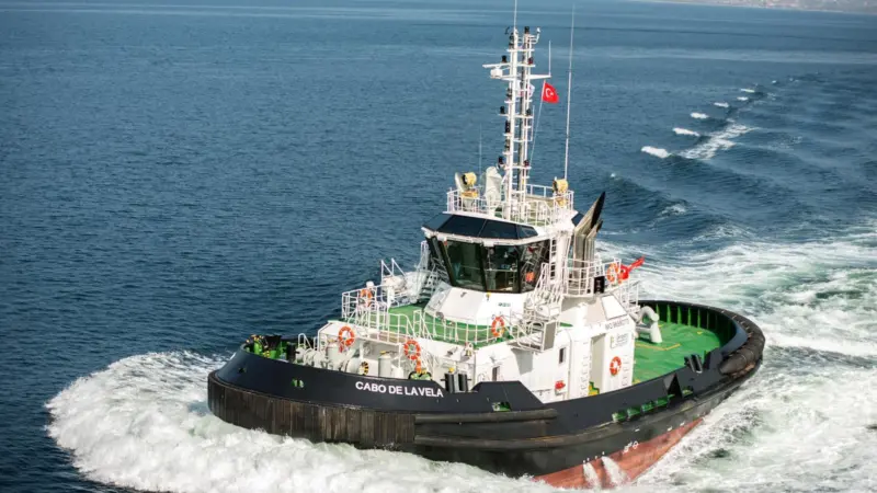 Cabo de la Vela is one a pair of powerful Voith tractors built for Cerrejón based in Puerto de Bolivar, Colombia