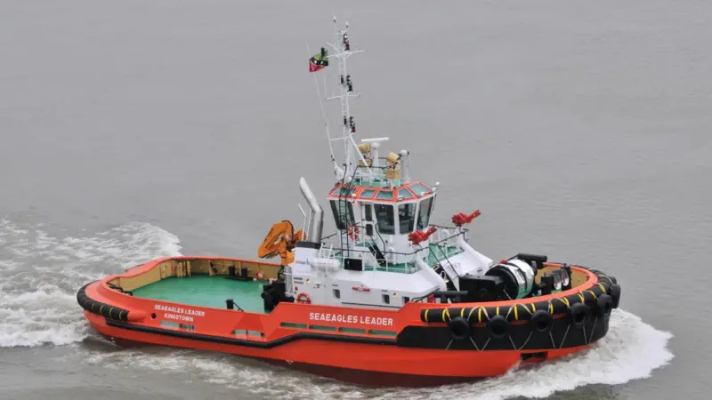 The fire-fighting Damen ASD tug 2810s will be very similar to the recently completed Seaeagles Leader