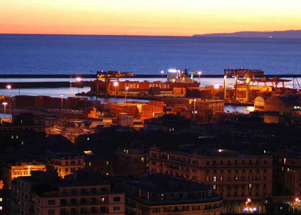 Genoa port is in a state of panic and uproar after the incident last night
