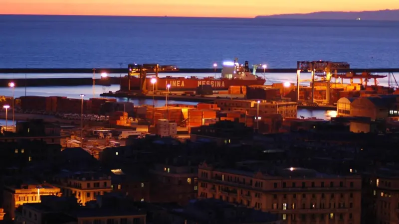 Genoa port is in a state of panic and uproar after the incident last night