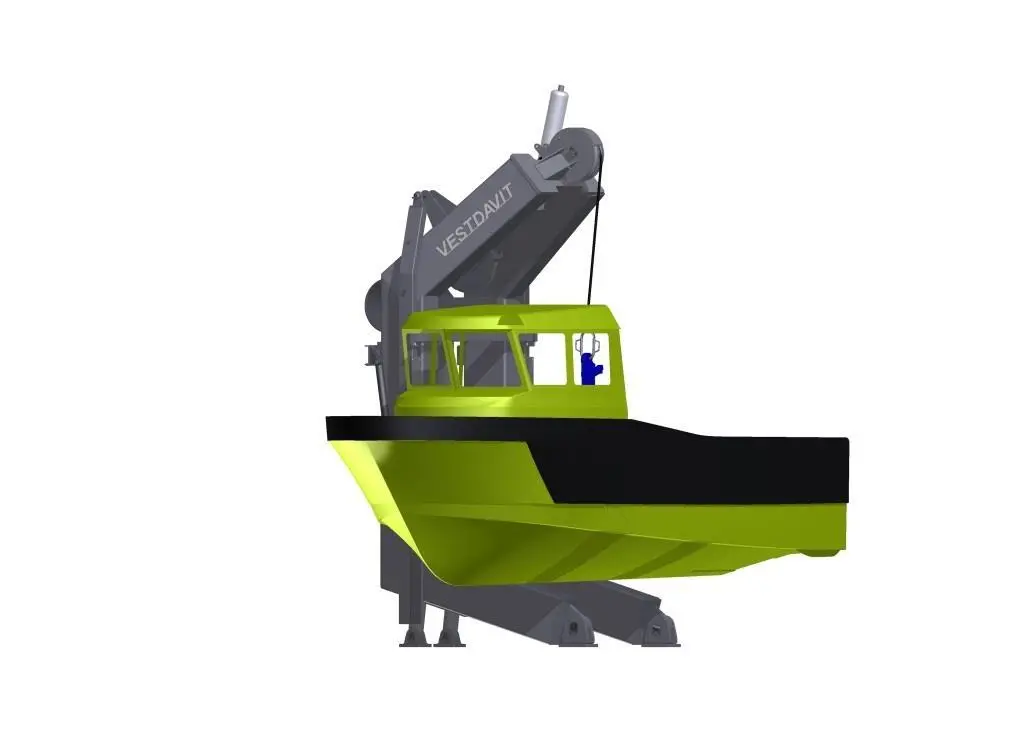 The vessels will be equipped with Vestdavit's PLR 15000