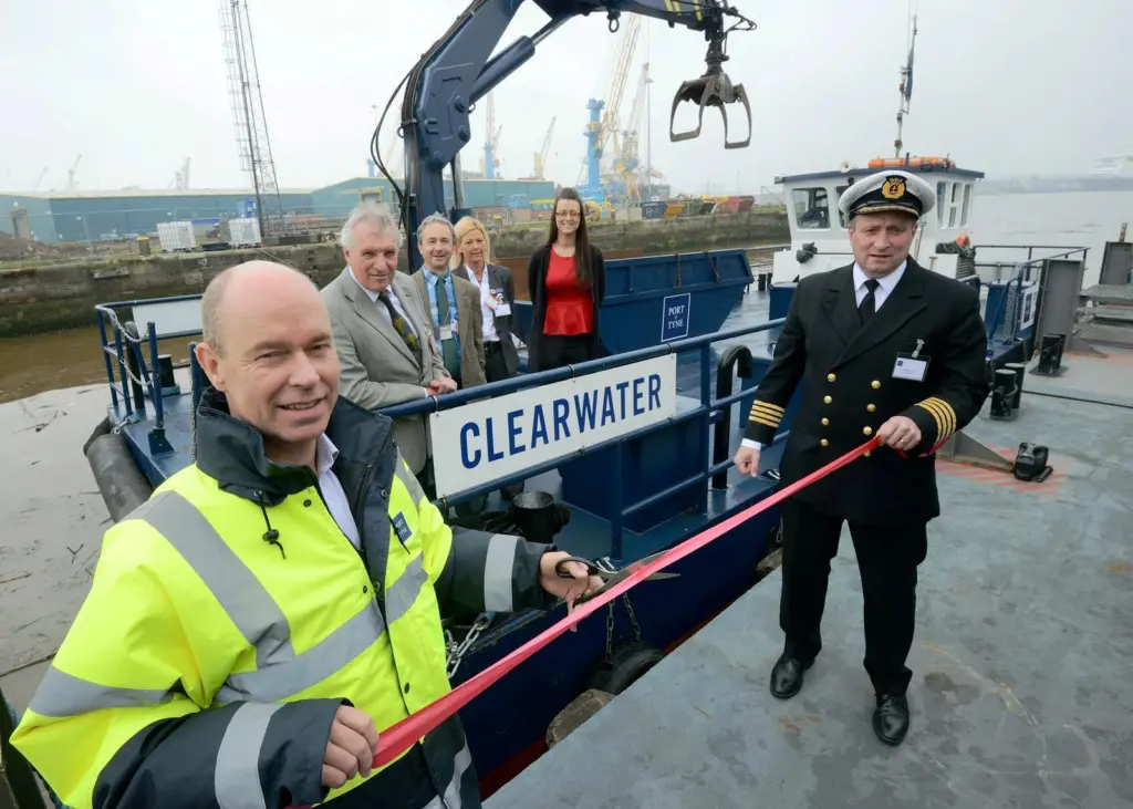 Representatives from the Port of Tyne and the four riverside councils took to the river to re-launch the Clearwater