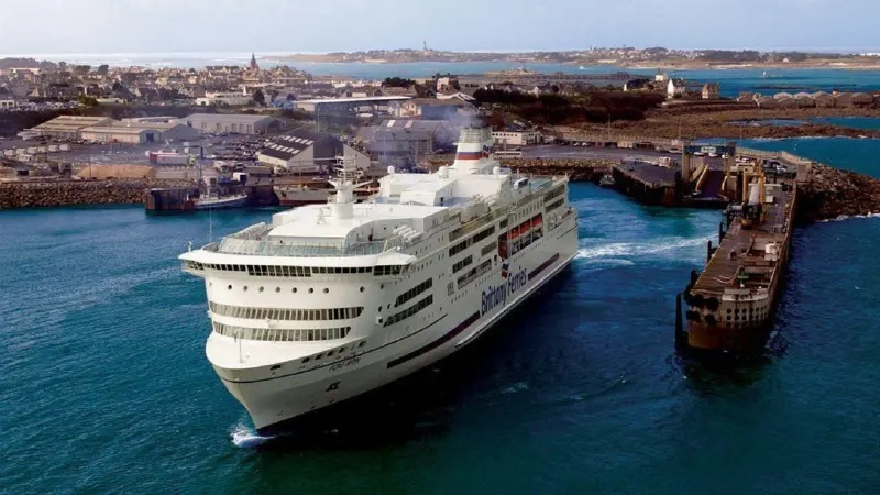 Each 100 person liferaft had to be craned off the Pont Aven