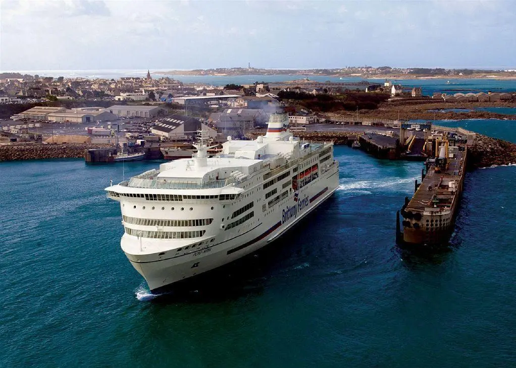 Each 100 person liferaft had to be craned off the Pont Aven