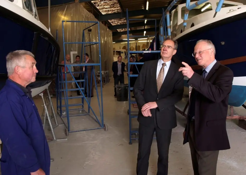 Andrew Turner MP visited The Boat Development Co this week to discuss funding for exports