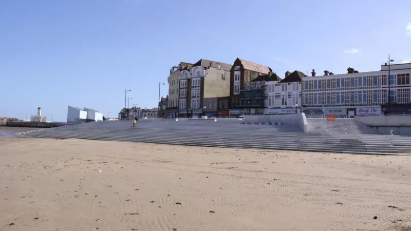 Sea views are retained with the stepped revetment while also providing adequate flood defence (Peter Barker)