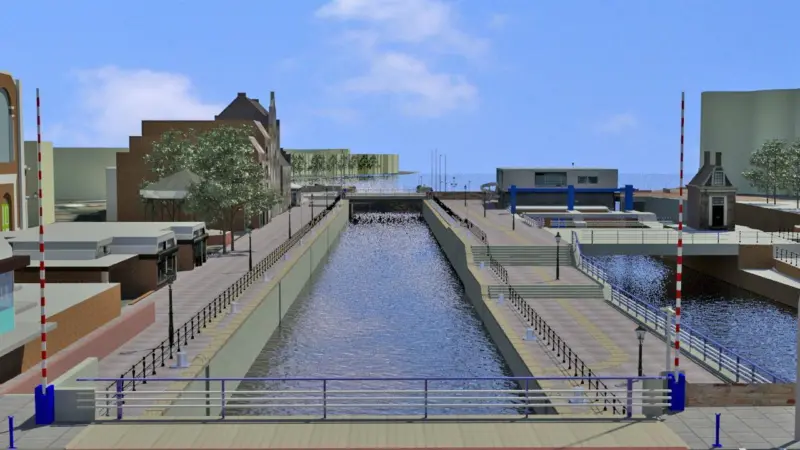 Work to Wilhelmina lock in Zaandam will include widening, deepening and lengthening (Heijmans)