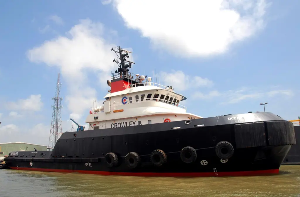Ocean Sun and sister ship Ocean Sky have been delivered to Crowley Maritime in the US