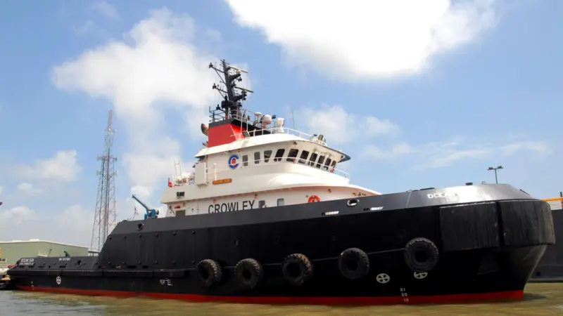 Ocean Sun and sister ship Ocean Sky have been delivered to Crowley Maritime in the US