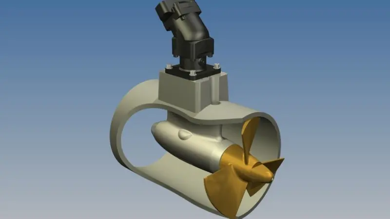 An integrated lightweight aluminium bow thruster will be one of the products on Hercules’ stand at Seawork