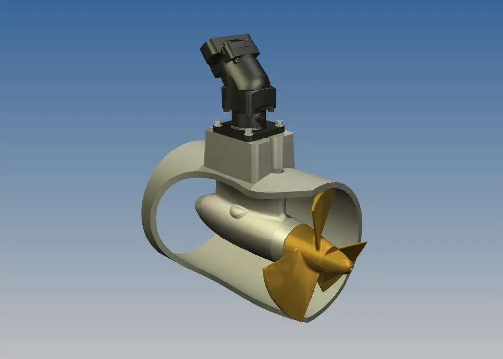 An integrated lightweight aluminium bow thruster will be one of the products on Hercules’ stand at Seawork